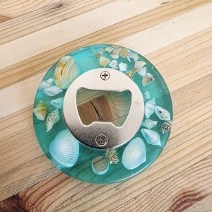 Décapsuleur - Coquillages — décapsuleur en résine époxy fait main, pièce unique