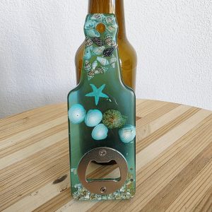 Décapsuleur - Coquillages — décapsuleur en résine époxy fait main, pièce unique
