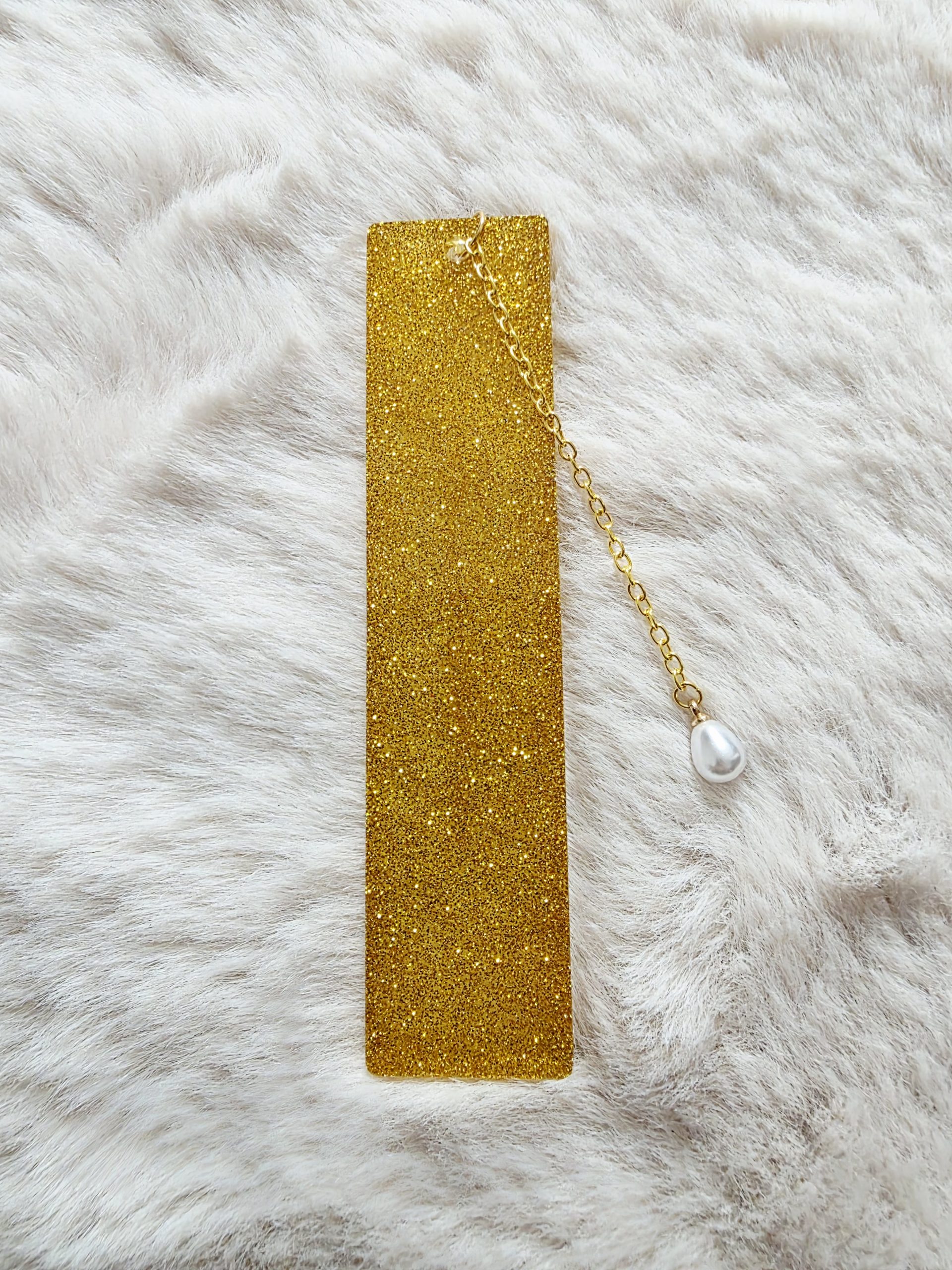 Marque-page - Paillettes — marque-page en résine époxy fait main, pièce unique