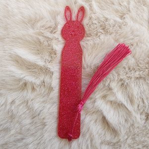Marque-page - Lapin — marque-page en résine époxy fait main, pièce unique