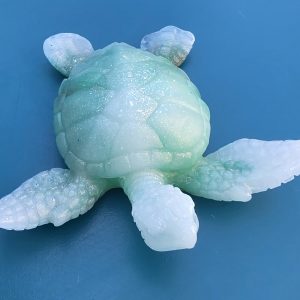 Tortue — figurine en résine époxy fait main, pièce unique