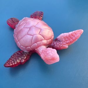 Tortue — figurine en résine époxy fait main, pièce unique